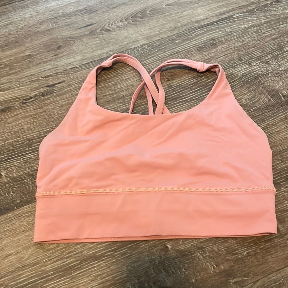 lululemon Energy Bra *longline Light Coral